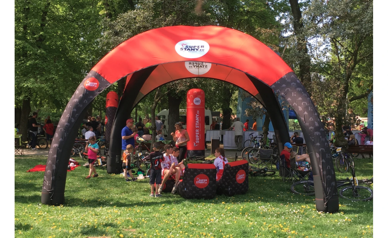 Pneumatic tent SPIDER 6x6m (without printing, 4 walls)