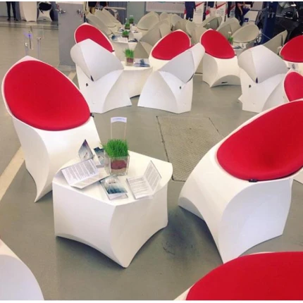 FLUX stolík malý Coffe, skladanie na plocho, eventový nábytok