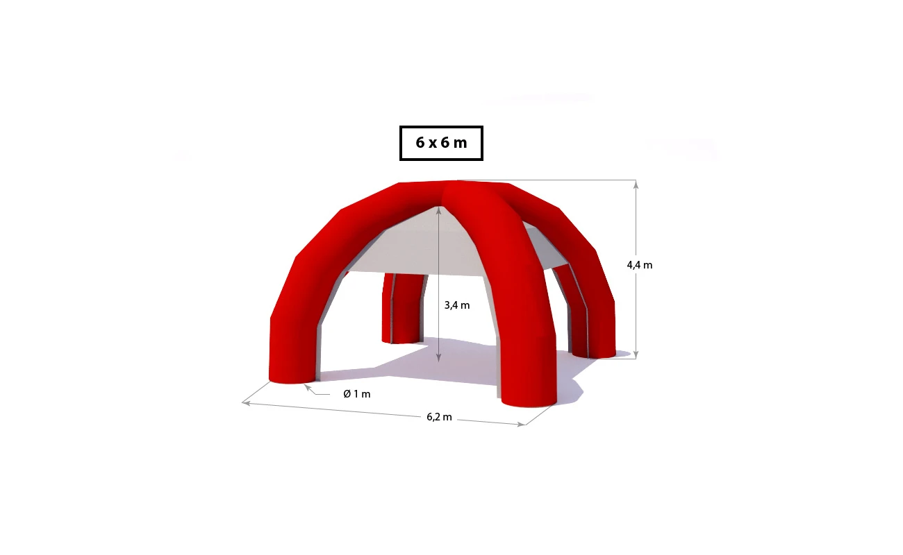 Nafukovací stan IGLU 6x6m