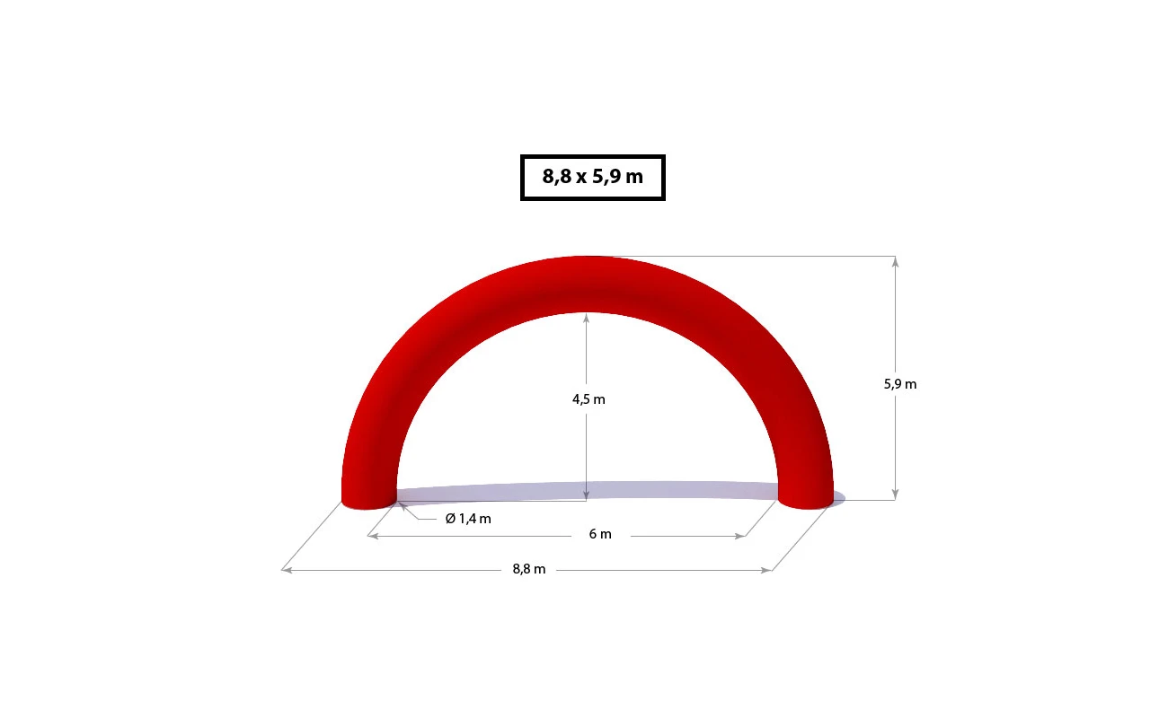 Nafukovacia brána - Oblúk (bez potlače)
