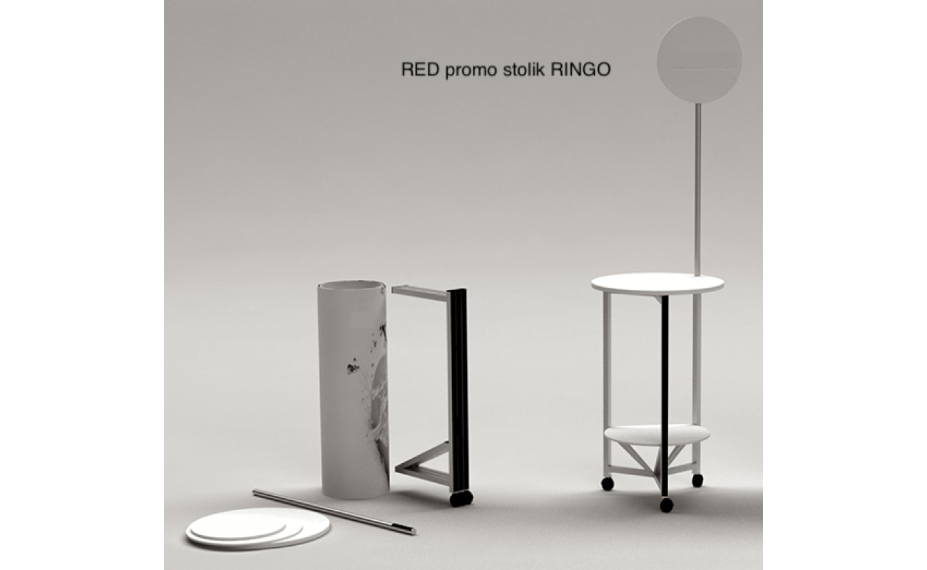 RED RINGO promo stolík