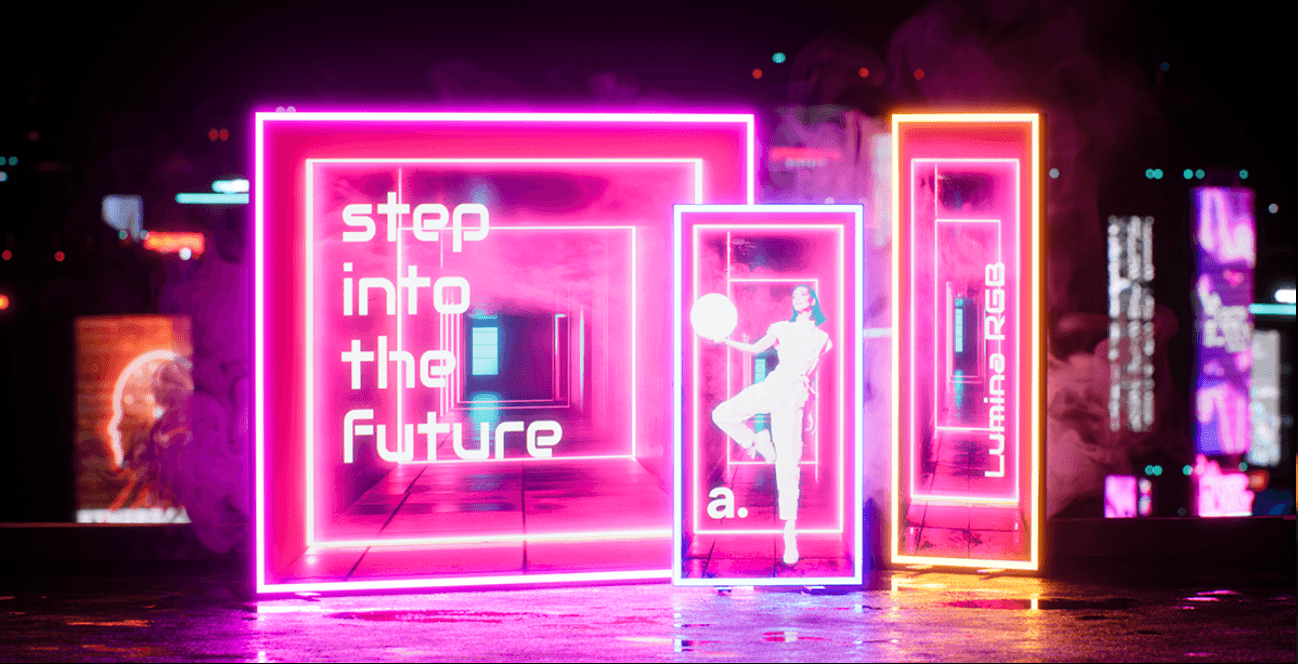 Svetelný box, futuristický reklamný panel textilný - LED RGB Lumina 1 RGB LED Lumina svetelny box 6