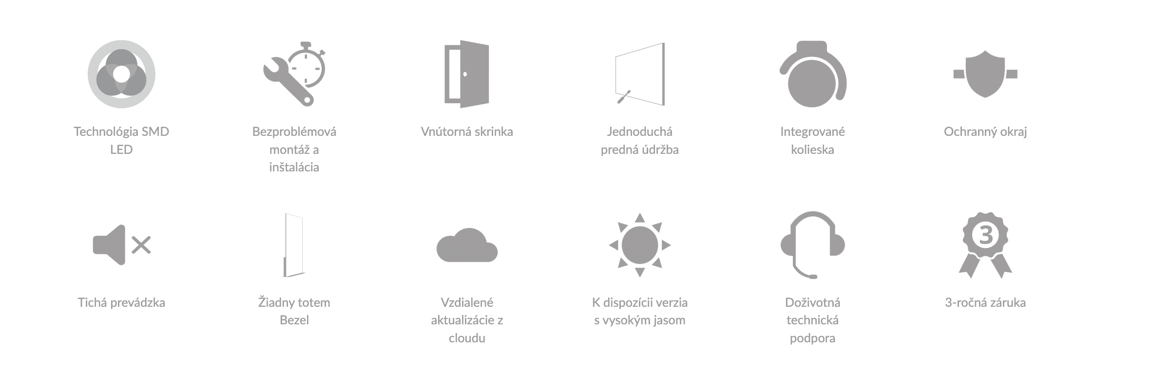 Indoor, voľne stojaca mobilná a digitálna obrazovka 80" - LED TOTEM 1 ledtv totem 1 texty a ikonky e1740600841186