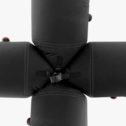 Pneumatický stan SPIDER Black 4×6 m, BOČNÁ STENA potlač – Obrázok 11