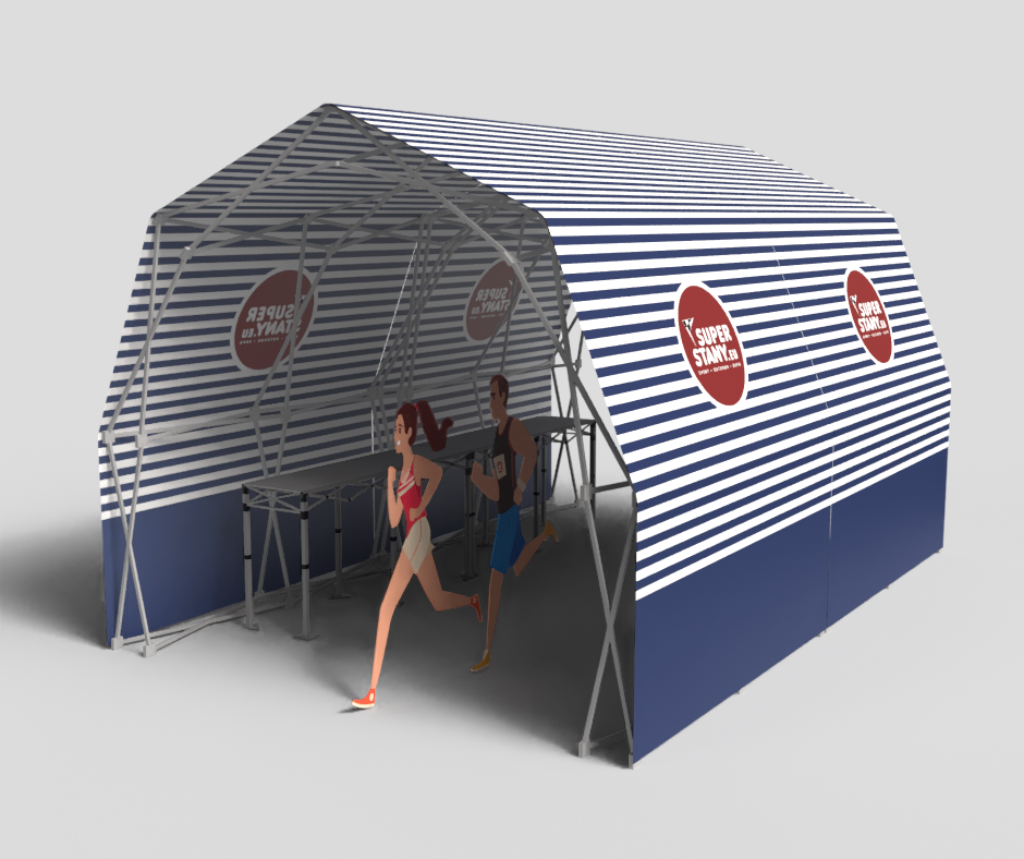 Bufetový tunel na eventy – Konligo RUN SET 6x4m