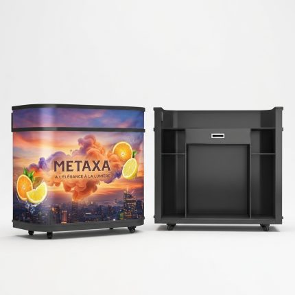 Digitálny pult a recepcia - LED SCREEN BAR s integrovanou obrazovkou