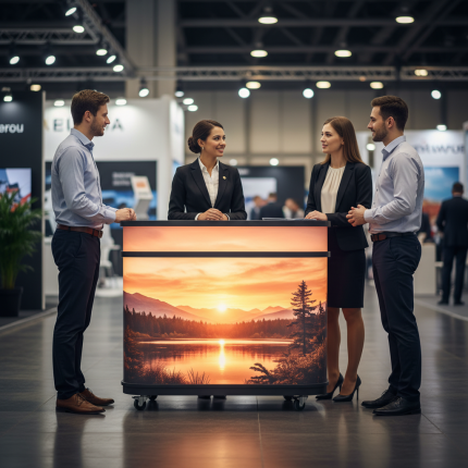 Digitálny pult a recepcia - LED SCREEN BAR s integrovanou obrazovkou – Obrázok 3