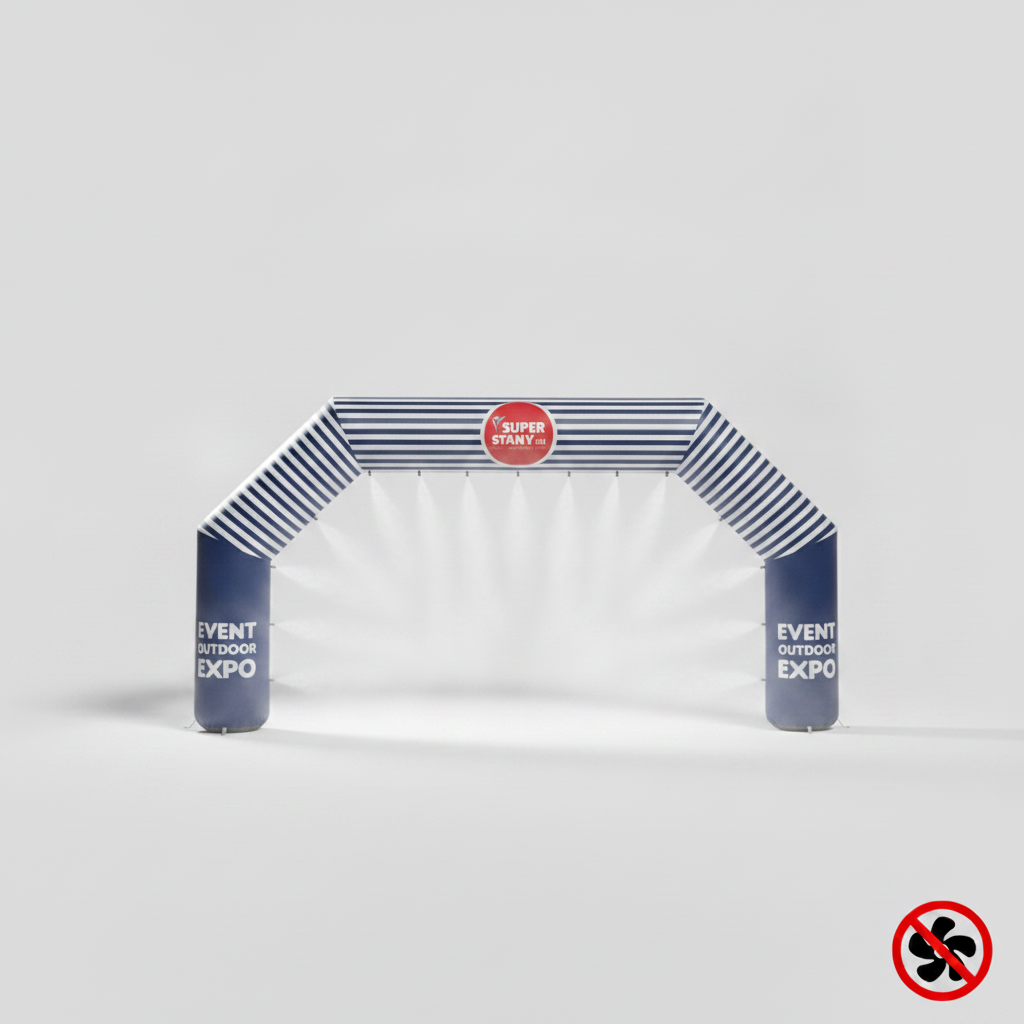 Detail na polygonálnu konštrukciu – Pneumatická brána POLYGÓN Pneumatická brána POLYGÓN bez stáleho fúkania – Obrázok 1